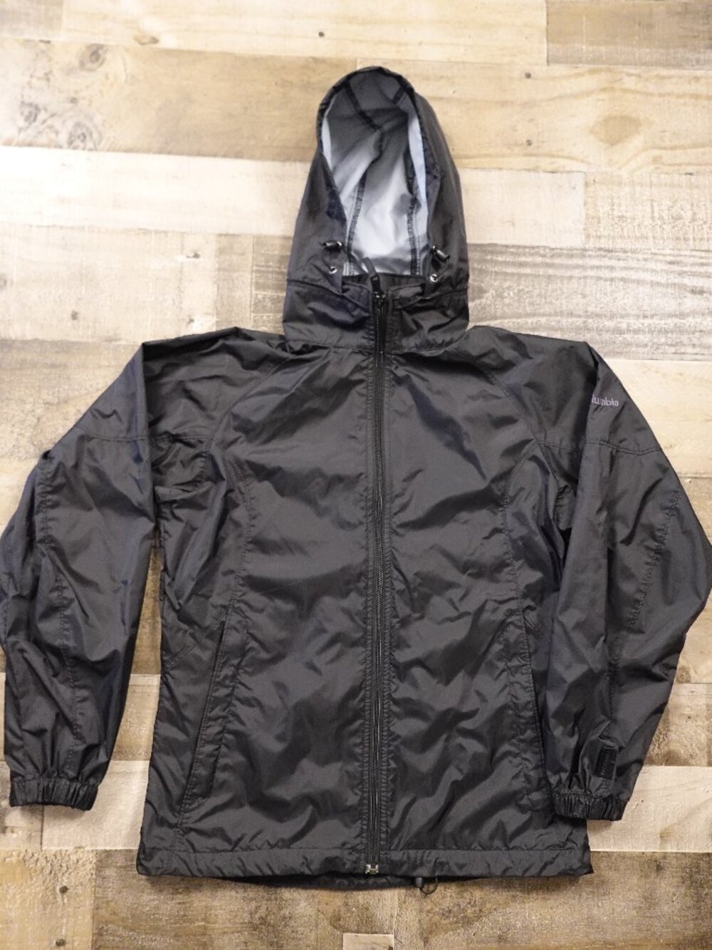 Columbia Cougar‎ Flats Windbreaker Jacket Women’s Small Black